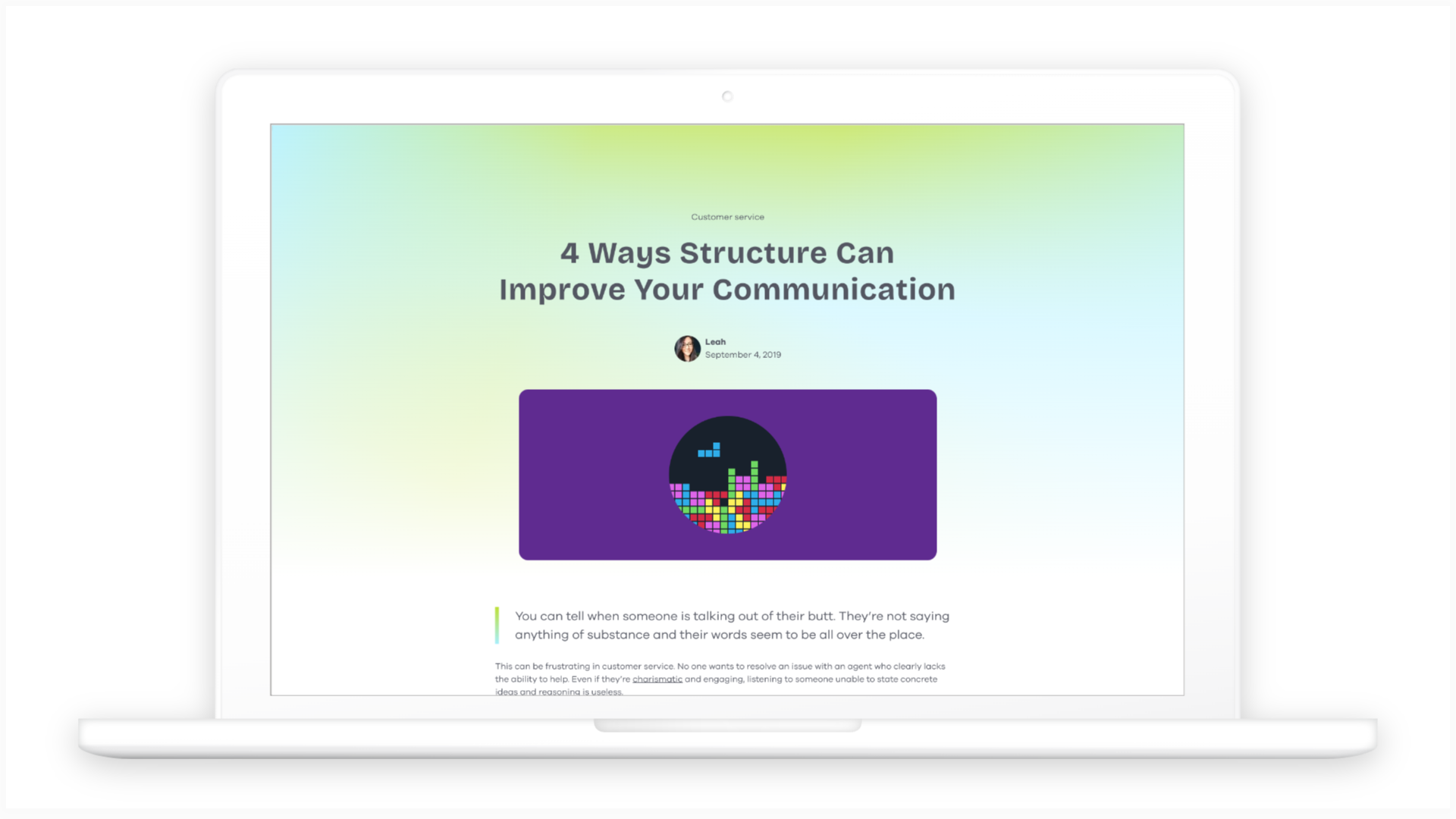 Improve your communication with structure - Lime Connect
