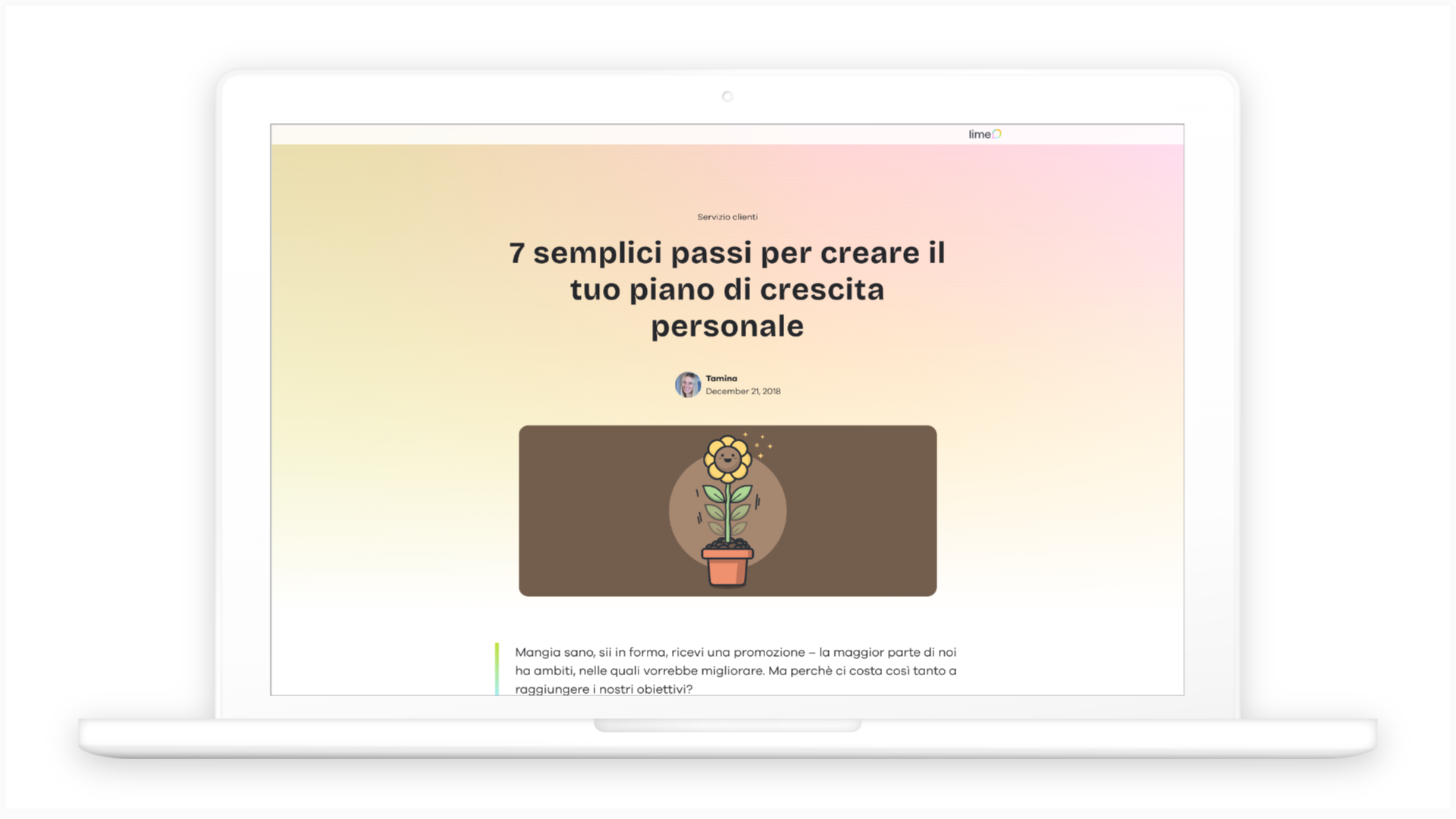 7 semplici passi per creare il tuo piano di crescita personale - Lime ...
