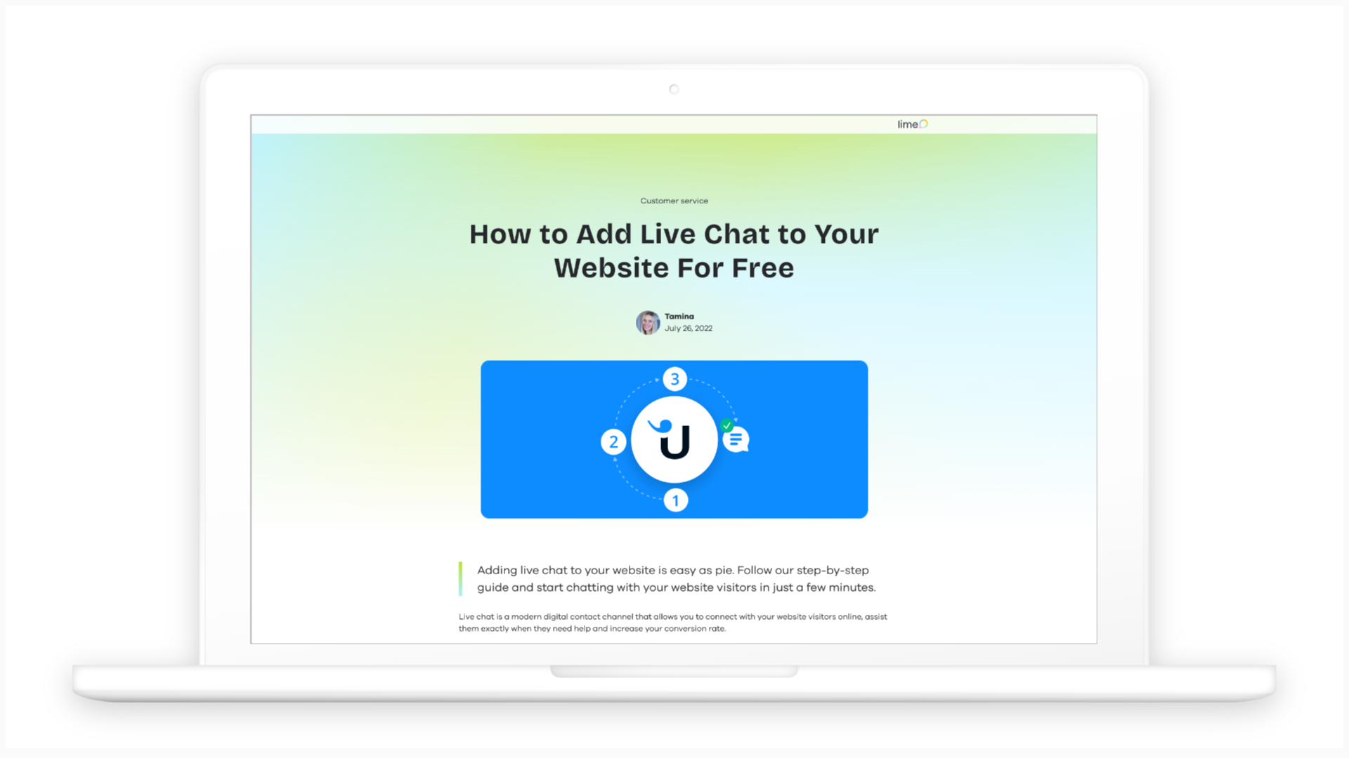 Add live chat to your website for free - Lime Connect