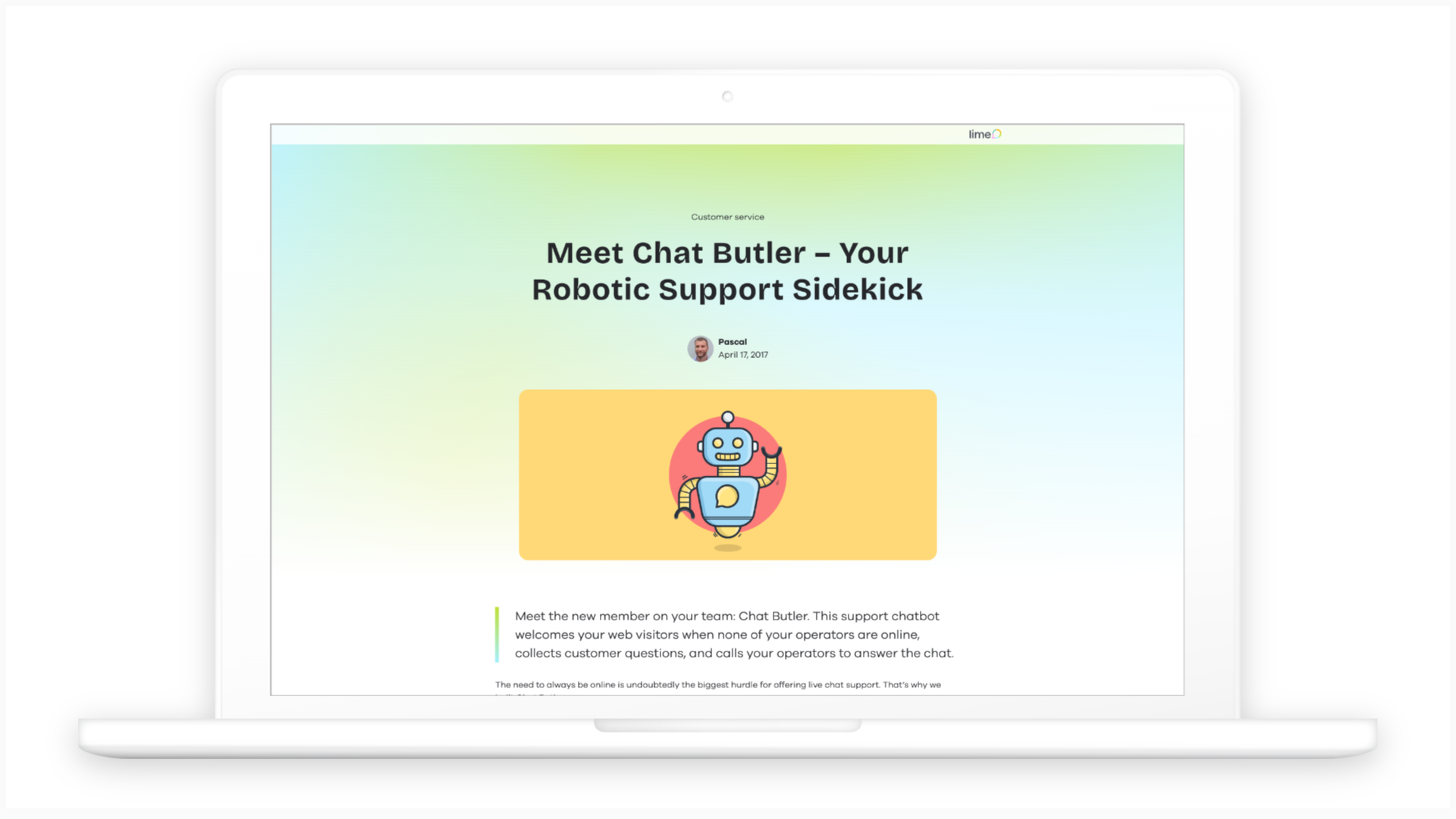 Meet Chat Butler – Your Robotic Support Sidekick - Lime Connect