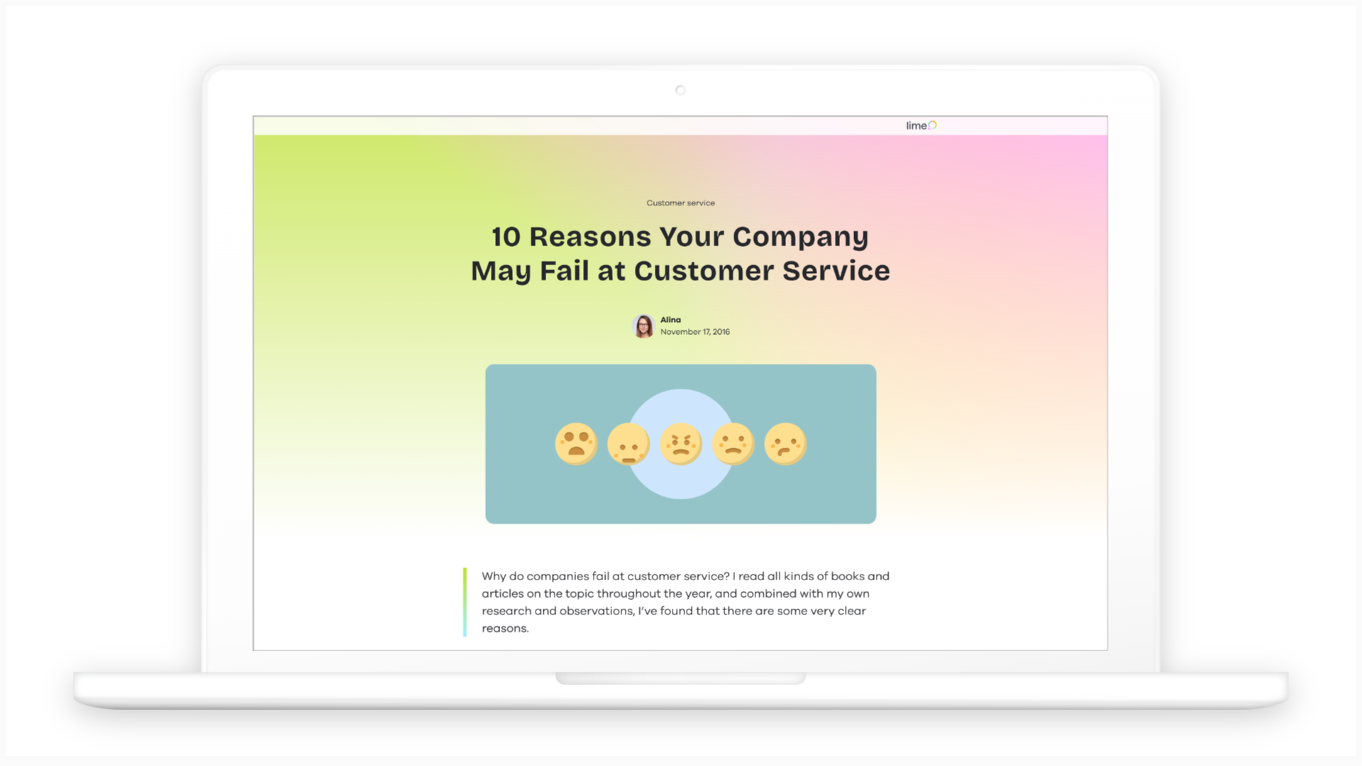 10 reasons companies fail at customer service - Lime Connect