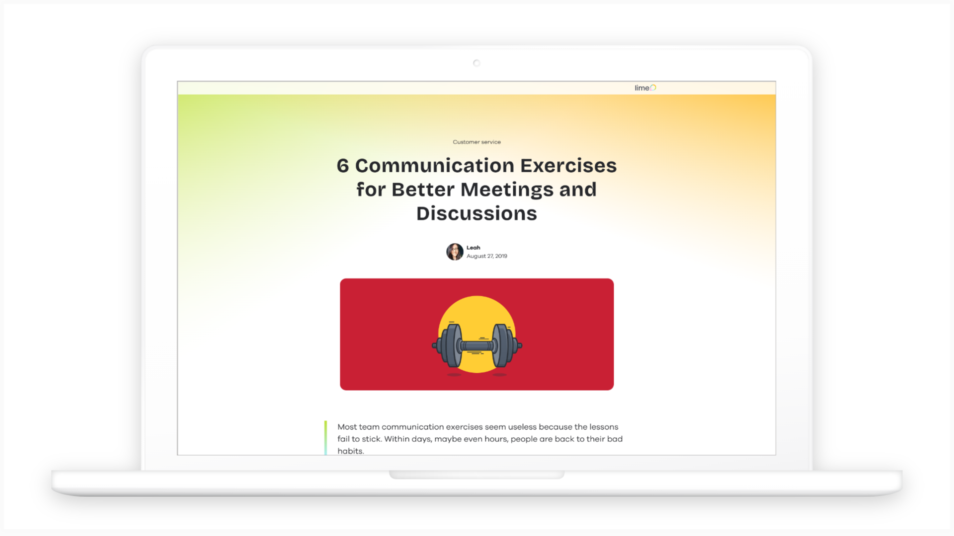 Better meetings with these 6 exercises - Lime Connect