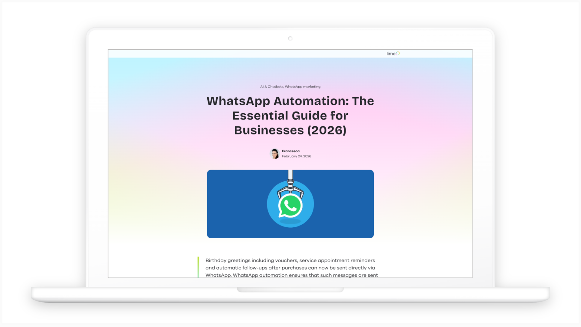 WhatsApp Automation – The Strategic Guide for Businesses (2026)