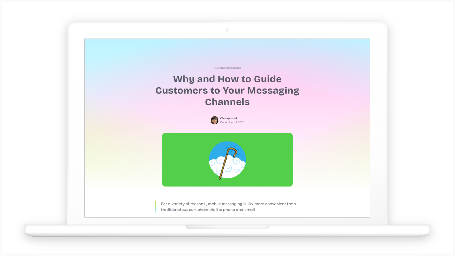 How to guide customers to your messaging channels - Lime Connect