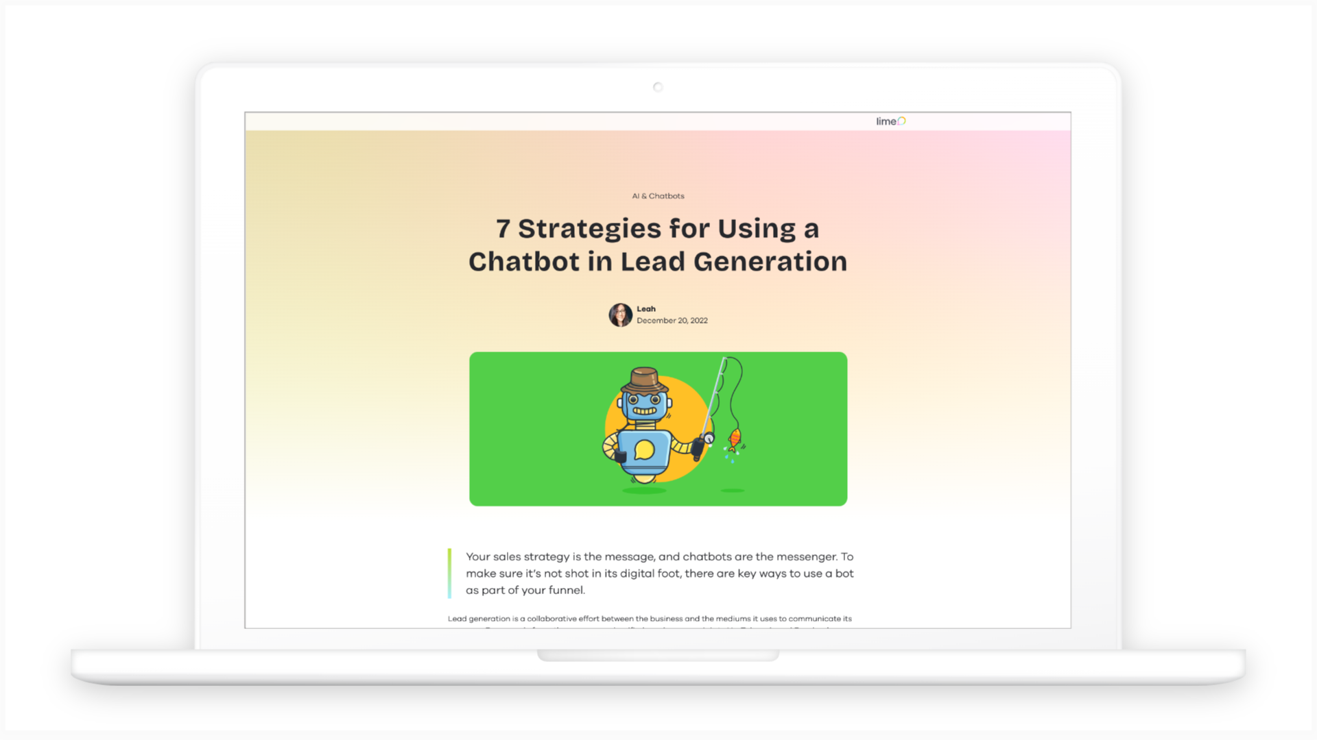 7 unbeatable strategies for chatbots in lead generation - Lime Connect